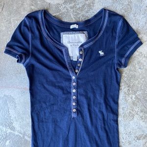 A&F Short Sleeve Henley